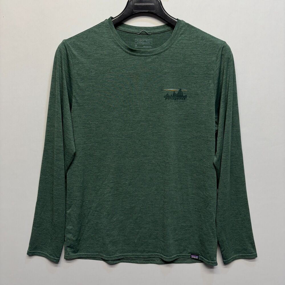 Patagonia Men Medium Long-Sleeved Capilene Cool Daily Graphic T-Shirt D112 -24 - Picture 14 of 15